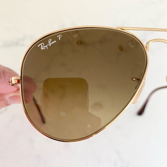 Ray-Ban Aviator Gradient Sunglasses / Polished Arista Gold main image 4